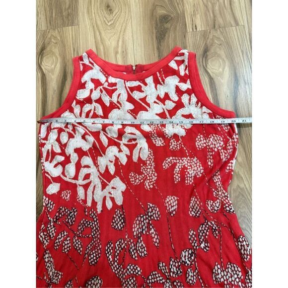 NIC+ZOE Terrace Twirl Sleeveless A-Line Knit Jersey Dress Midi Crew Neck Sz 1X - Picture 6 of 8